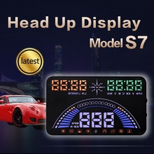 5.8" Car styling S7 HUD GPS Speedometer OBD2 Car Head Up Display Vehicle Speeding Warning Fuel Consumption Water Temperature RPM 2024 - buy cheap