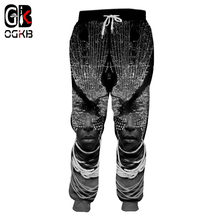 OGKB Men /Women's Long Pants 3D Printed African Lady With Necklace Sweatpants Trousers Casual Sweat Pants Joggers Large Size 5xl 2024 - buy cheap
