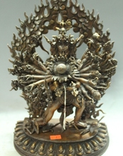 13" Tibetan Buddhism Pure Bronze Vajrayogini Vajravarahi Kalachakra Buddha 2024 - buy cheap