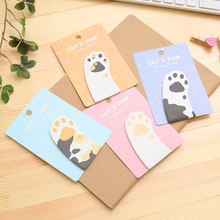 Kawaii Cute Cat Paw Claw Sticker Bookmark Marker Memo Pad Flags Sticky Note Stationery School Office Supplies Papeleria sl1250 2024 - buy cheap