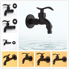 G1/2 Black Retro Faucet Brass Single Cold Quick Open Washing Machine 4' Water Nozzle Faucet Laundry Pool Mop Pool Tap 2024 - buy cheap