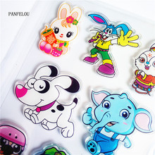 PANFELOU Happy animal Transparent Silicone Rubber Clear Stamps cartoon for Scrapbooking/DIY Easter wedding album 2024 - buy cheap