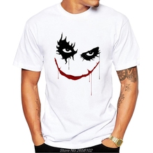 Camiseta masculina design joker, desenho simples, manga curta, novidade, estilo harajuku, streetwear 2024 - compre barato