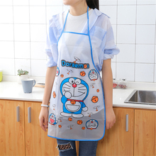 Kitchen Cooking Waist Women Apron For Cooking BBQ Cartoon Oil-proof Apron Sleeveless PVC Waterproof Aprons 2024 - buy cheap