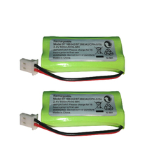 2 PCS 2.4V 800mAh NI-MH Battery Pack for Cordless Home Phone AT&T BT166342 BT266342 TL32100 TL90070 2024 - buy cheap