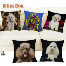 decorative pillows covers dog pattern cushion cover pillow Miniature Poodle dakimakura almofada Animal sofa almofadas cojines 2024 - buy cheap