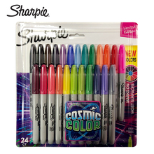 24Pcs/set Sharpie Oil Marker Pens Colored Markers Art Pen Permanent Colour Marker Pen Office Stationery 1mm Nib 2024 - buy cheap