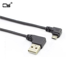Male right angled USB2.0 turn to left micro USB 90 degree left angled micro USB turn to USB connector short cable 25cm 2024 - buy cheap