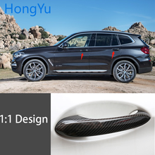 Для BMW x3 G01 G08 xDrive30d X3 M40i 2018 2019 2020 углеродное волокно Авто дверные ручки наружные накладки 2024 - купить недорого