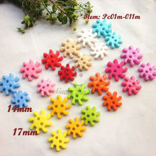 120pcs mixed 14mm & 17mm colorful sun sunflower windmill decorative buttons for craft scrapbooking accessories wholesale 2024 - buy cheap