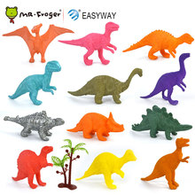 Фигурки динозавров Easyway, пластиковые, для мальчиков, 12 шт./набор 2024 - купить недорого