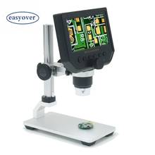 Microscopio Digital portátil 600X 3.6MP 4,3 "LCD electrónico HD Video microscopios USB endoscopio lupa Cámara al-soporte de circuito 2024 - compra barato