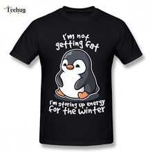2018 Новое поступление футболка с изображением пингвина мужской новинка уличная для мужской с круглым воротником футболка 2024 - купить недорого