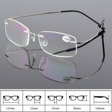 New Ultralight Reading Glasses Women Men Rimless Presbyopic Eyeglasses Rectangular Glasses Fashion Unisex Diopter +1.0 to +4.0 2024 - buy cheap