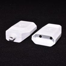 (10pcs) Free Shipping European 2 Pin DIY Rewirable socket EU 2 Pin female Socket Black/White# 2024 - buy cheap