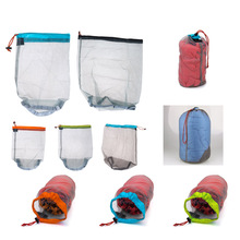 1 pc Laundry Outdoor Bag Ultralight Mesh Stuff Sack Camping Sports Drawstring Storage Bag Hiking Tools Climbing Drawstring bolsa 2024 - buy cheap