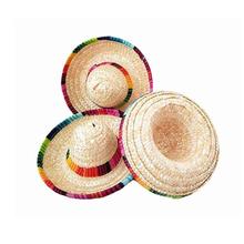 3pcs/set Natural Straw Mexican Hat Mini Sombrero Baby Shower Birthday Party Decoration Children Carnival Wedding Party Supplies 2024 - buy cheap