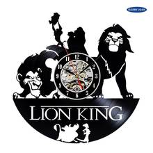 Lion King Theme Vinyl Vintage Decorative Wall Clock 2024 - buy cheap