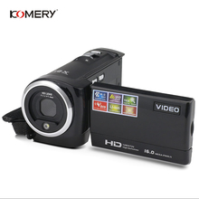 KOMERY HD Video Camera 2.7 Inch LCD screen 16x Zoom Digital Anti-shake Mini Camcorder camara fotografica digital professional 2024 - buy cheap