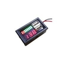 Digital Display Voltmeter Voltage Meter Volt Tester Dual USB 5V 2A Output For DC 12V Cars Motorcycles Vehicles Battery capacity 2024 - buy cheap