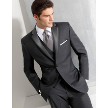 Conjunto de terno masculino slim fit, novo design (jaqueta + calça + colete), sob medida, 2020 2024 - compre barato