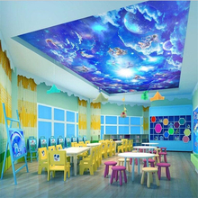 Beibehang-papel tapiz personalizado 3d para sala de estar, mural fotográfico para dormitorio, constelación de techo, galaxy zenith, papel tapiz 3d de pared 2024 - compra barato
