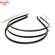 Fashion Iron Hair Accessories Headband For Women 4mm Metal Padded Hairbands Fashion Headwear Head Band Black And Silver Color 2024 - buy cheap