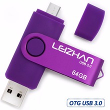 LEIZHAN USB 3.0 Android OTG USB Flash Drive 64GB Pen Drive 32GB usb stick 16GB Pendrive 32GB USB Memory Stick thumb drive 2024 - buy cheap