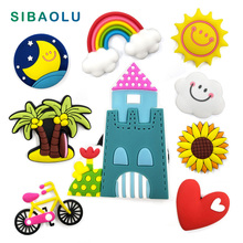 Sun Flower Tree fridge magnets Silicon whiteboard Animal sticker Refrigerator Magnets Kids Message post gift Home Decoratio PVC 2024 - buy cheap