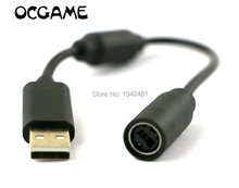 OCGAME 60pcs/lot Black Grey For XBOX 360 USB Breakaway Cable Lead Cord Adapter For XBOX360 Wired Controller 2024 - buy cheap