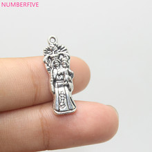 20pcs--27x9mm Antique silver tone Virgin Mary Mother Child Charms pendant for diy Jewelry making 2024 - buy cheap