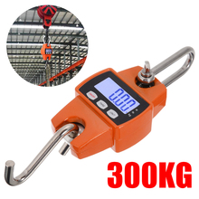 1pc Portable 300kg/600lb Industrial Crane Scale Handle LCD Digital Electronic Scale Heavy Duty Hanging Weighing Hook Scale Mini 2024 - buy cheap