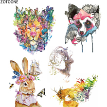 ZOTOONE Flowers Animals Patches for Clothing DIY Iron on Patch Applications Thermo Heat Transfer Clothes Sticker Applique Badges 2024 - buy cheap