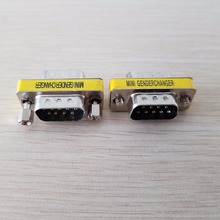 10pcs/lot DB9 RS232 COM Serial Port 9pin Gender Male to Male Adapter Connector Extender Changer Coupler 2024 - buy cheap
