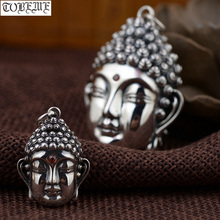 100% colgante de plata tibetana Sakyamuni de 925, colgante budista Sakyamuni de Buda, colgante de Buda tibetano de buena suerte, amuleto de buena suerte 2024 - compra barato