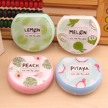 5pcs High quality New Fashion small fresh fruit Convenient to carry contact lens box With a mirror Nursing box Color random 2024 - buy cheap