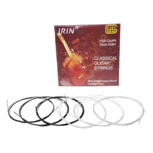 IRIN-cuerdas de guitarra clásica C101, cuerdas chapadas en plata y fibra de nailon negro, 6 unids/set por juego 2024 - compra barato