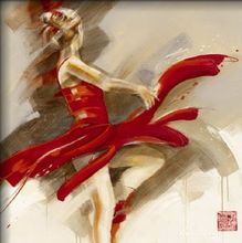 Handed Painted Oil Painting Lost In Motion-Dancer Oil Painting Wall Art-Modern oil painting on Canvas Art Wall Decor 2024 - buy cheap