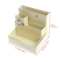 Paper Board Storage Box Desk Decor Stationery Makeup Cosmetic Case Organizer DIY 2024 - buy cheap