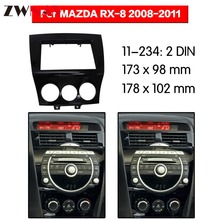 Car DVD Player frame For 2008-2011 Mazda RX8 2DIN UV Black RHD Auto Radio Multimedia NAVI fascia 2024 - buy cheap