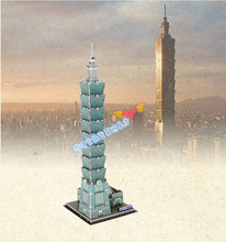 Candice guo 3D пазл игрушка архитектура Бумажная модель пазл Китай Тайвань Тайбэй 101 финансовый центр здание детский Забавный подарок 2024 - купить недорого