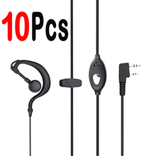 Fones de ouvido tipo walkie talkie baofeng, 10 peças, acessórios para rádio, modelo uv 5r 2024 - compre barato