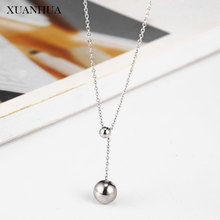XUANHUA Steel Ball Pendant Necklace Stainless Steel Jewelry Woman Vogue 2019 Jewelry Accessories Wholesale Lots Bulk 2024 - buy cheap