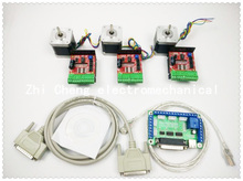 CNC Router Kit 3 Axis, 3pcs TB6600 4.0A stepper motor driver +3pcs 42HS48 0.44NM motor+ 5 axis interface board 2024 - buy cheap