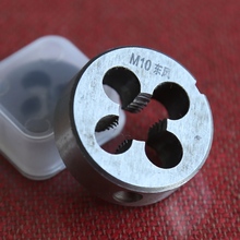 Free shipping of 1PC HSS6542 made machine die M10*1.0/1.25/1.5mm for being used for machining steel iron metal workpieces thread 2024 - buy cheap