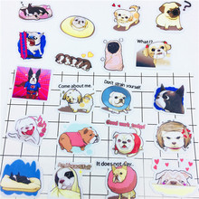 35 PCS Anime chubby cute pug Stickers Crafts And Scrapbooking stickers book Student label Decorative sticker DIY Stationery 2024 - buy cheap