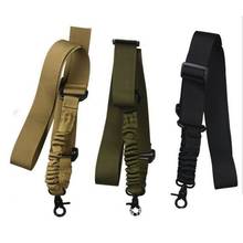 Multi-function Nylon Adjustable Tactical single point Bungee Rifle Gun Airsoft Sling hunting gun Strap Army Green Black Outdoor 2024 - buy cheap