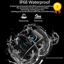 Лидер продаж, фитнес Смарт-браслет с пульсометром, водонепроницаемый фитнес-трекер с цветным экраном для плавания, спортивный браслет с Bluetooth 2024 - купить недорого