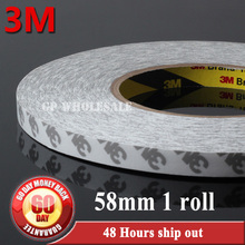 1x 58mm *50M 3M9080 3M 9080 white  clear double Sides Sticky Tape High Performance for Industrial Electronic Assemble 2024 - buy cheap