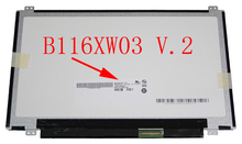 B116xw03 v.2 b116xw03 v2, orifícios para parafuso de laptop, tela lcd original wxga hd 1366*768 lvds 40pin 2024 - compre barato